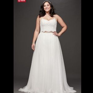 Two piece wedding dress